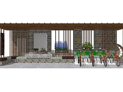 美丽乡村驿站 花架