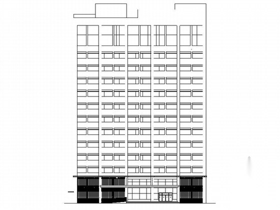 [湖南]14层现代风格市级中医院建筑设计施工图（市级设计...