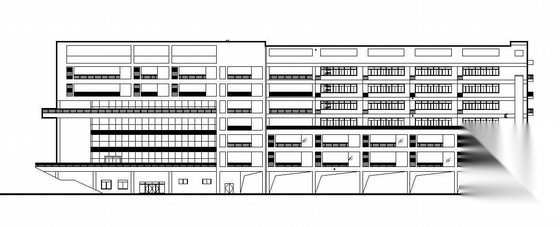 湖南某八层学校科技馆建筑施工图 学校建筑 科技馆