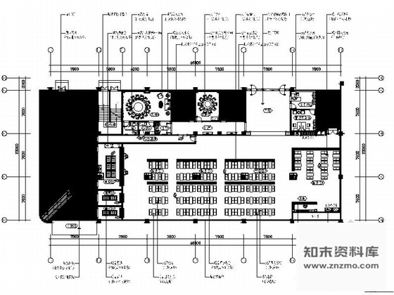 施工图江苏精装写字楼员工食堂室内装修施工图含效果