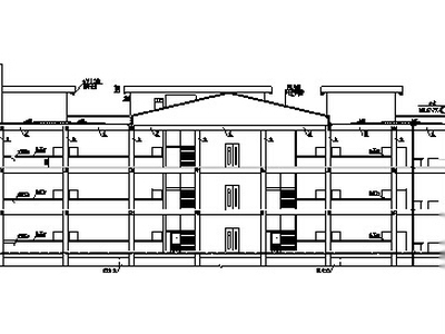 某多层美食城餐饮建筑设计方案施工图（方案CAD）