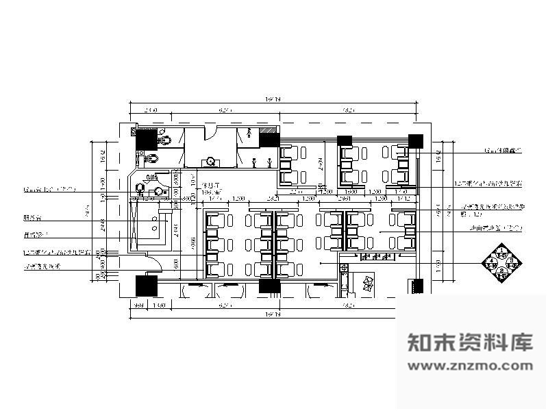 施工图酒店休息区装修图