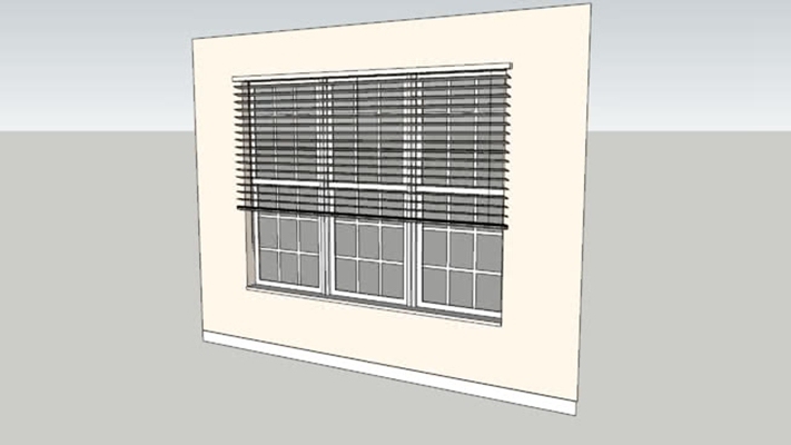 百叶窗 草图大师模型