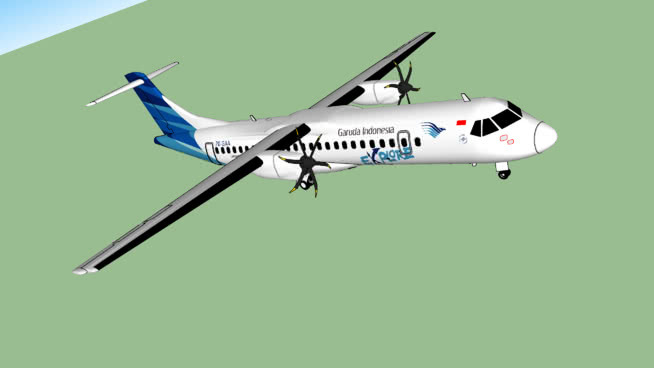 Garuda Indonesia-ATR-72-PK-GAA-2016 飞机 客机 翼