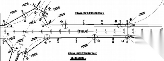 某人工湖周边道路给水工程 市政给排水 给排水图