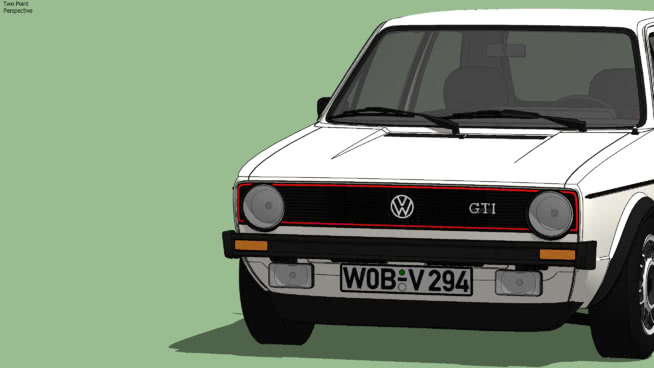 大众高尔夫MK1 GTI TYP 17 1975 跑车 赛车 旅行轿车 小巴士