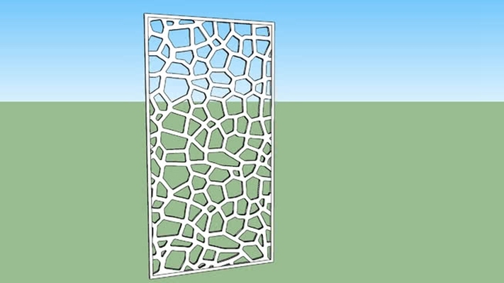 镂花窗 草图大师模型