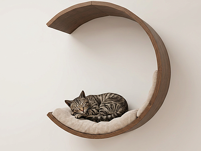 半月形壁挂猫窝其他架子