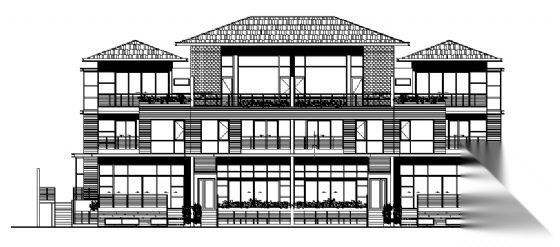 丹堤A区11号楼建筑施工图