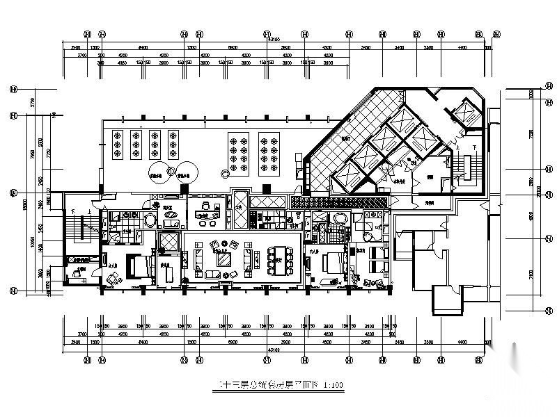 [深圳]五星级国际商务酒店总统套房施工图 客房