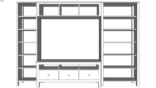 宜家货架hemnes电视解决方案 家庭电视柜 其他 床 家庭影院 家具