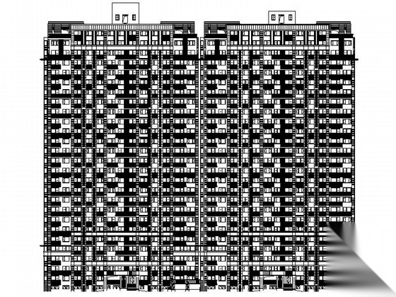 [浙江]27层高层带底商住宅楼及8层洋房设计施工图（知名...