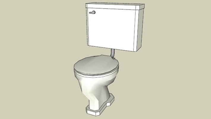 马桶 草图大师模型