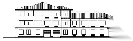 某市三层收费站建筑施工图