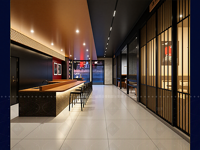 日式酒店走廊