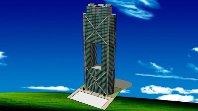 建筑总部 大厦 塔 草地 天空 演出