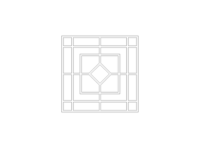 地面拼花 常用平面立面图块