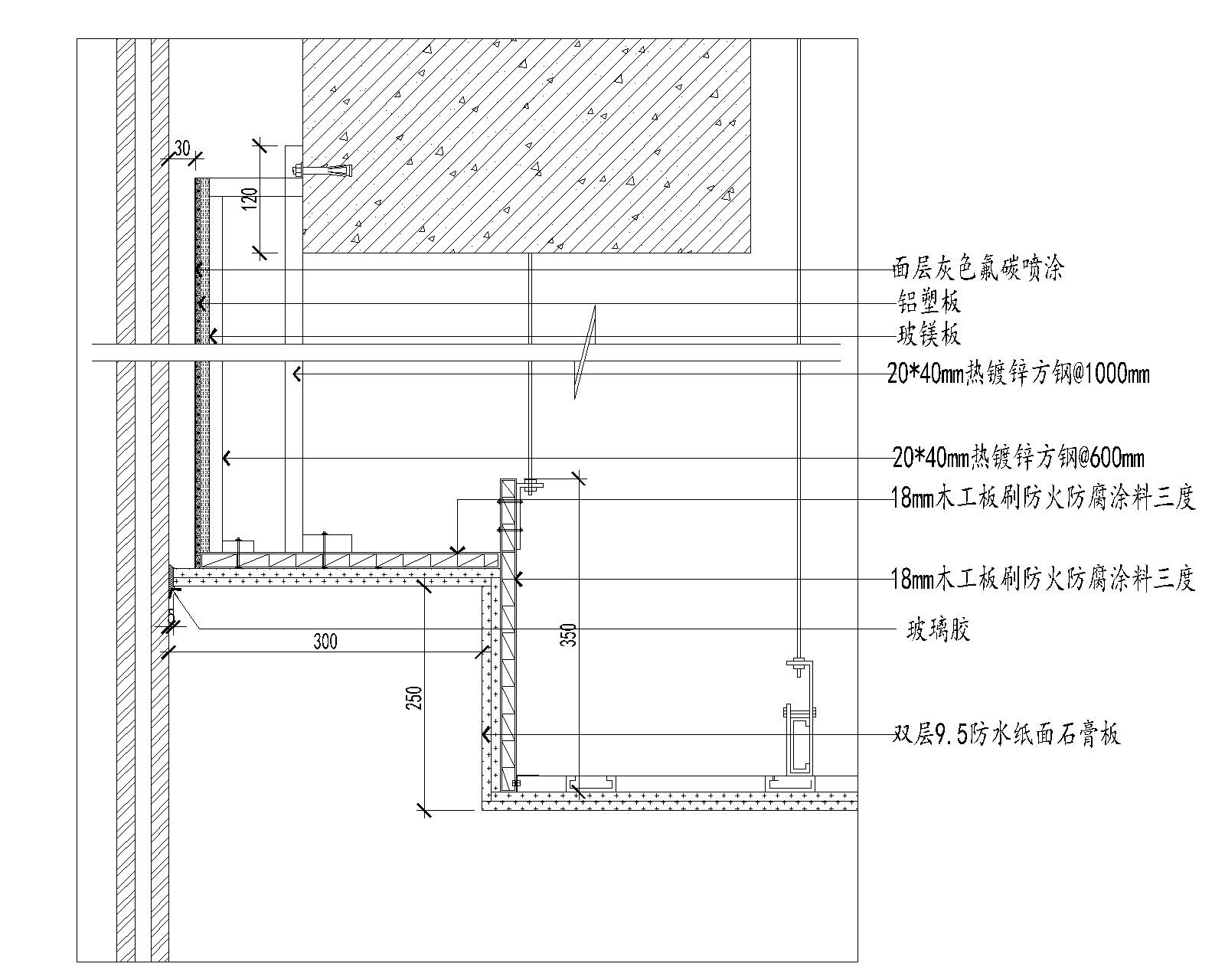 石材暗门 其他 节点图 隐形 门节点