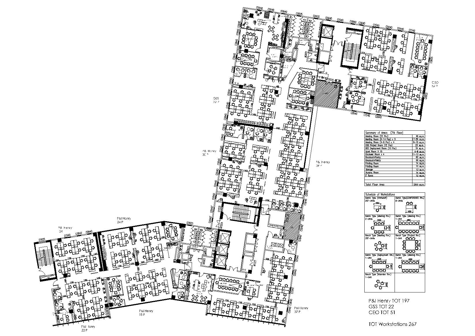 [成都]2000㎡二层现代办公空间施工图+实景