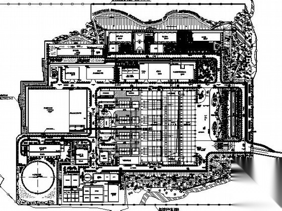 [重庆]厂区景观绿化工程施工图 工业园区景观