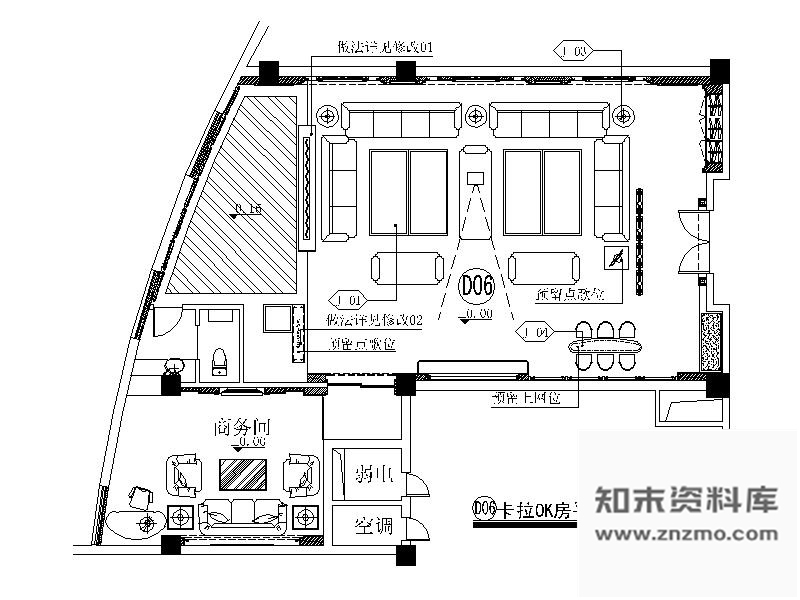 施工图奢华KTV包间装修图Ⅱ