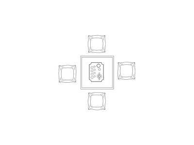 开关插座 现代家具图块别墅家具图块施工图