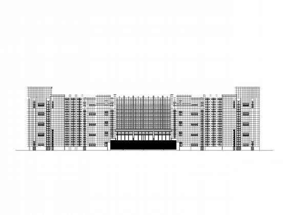 [大连]某大学图书馆石岛红石材干挂建筑施工图