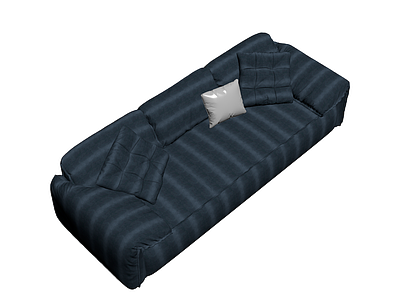 深蓝色现代沙发