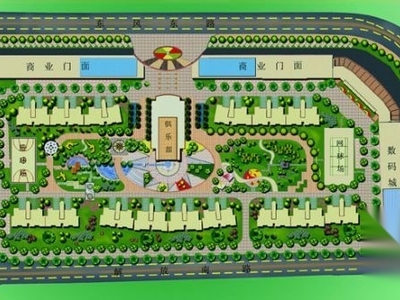 嘉和景园居住区绿化方案 居住区景观