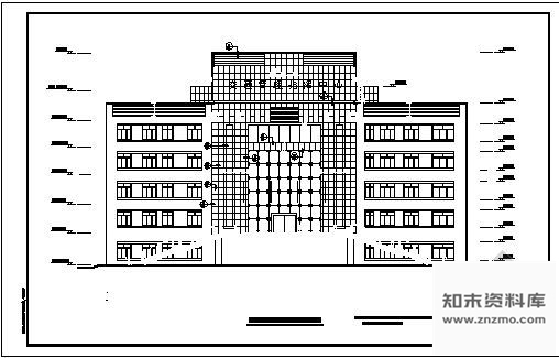 图块/节点某办公室正立面幕墙结构施工图 节点 结构节点图