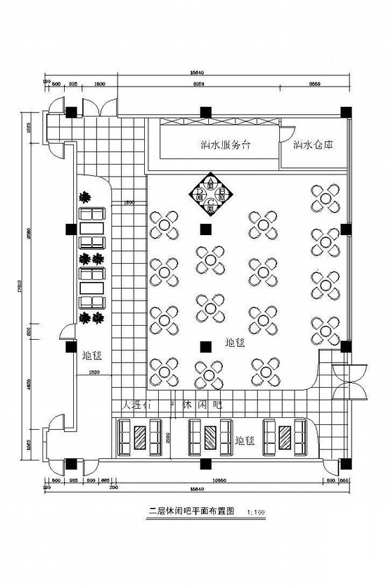 某休闲吧设计图纸