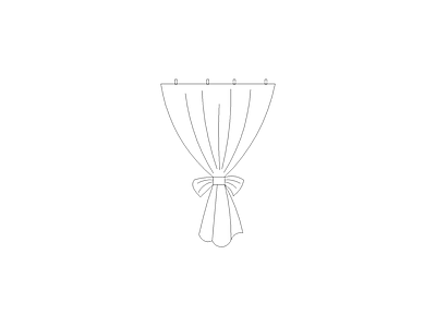 窗帘 现代家具图块别墅家具图块施工图
