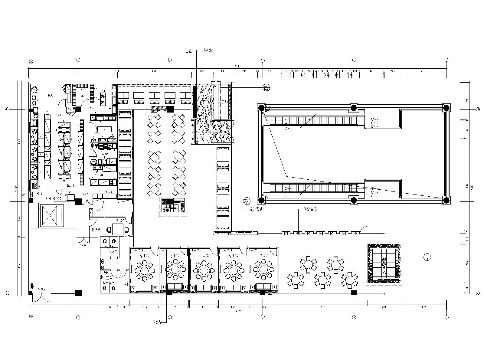 [福建]混搭风格——诺米丁餐厅全套施工图（附效果图）