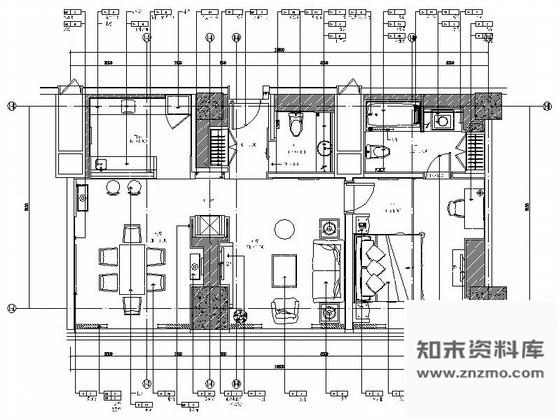 施工图公寓式酒店客房装修图Ⅱ