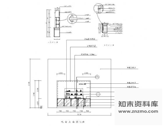 图块/节点吧台详图 节点