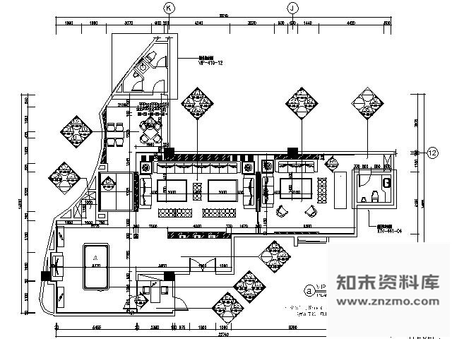 施工图豪华KTV空间VIP房装修图