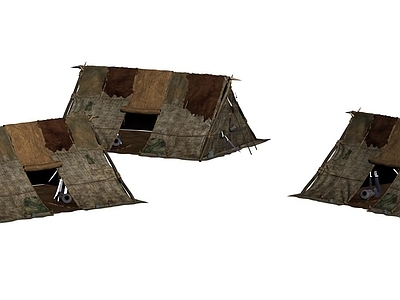 野外 民用 帐篷模型