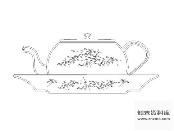 图块/节点餐饮用具图块集