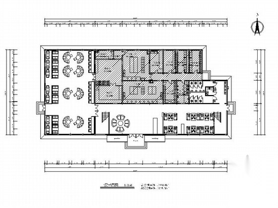 [哈尔滨]简约欧式风格餐饮空间CAD施工图（含效果图）