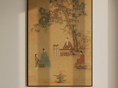大型中式挂画挂画