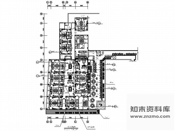 施工图西安豪华时尚酒店局部装修图