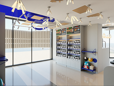 现代甜品面包店