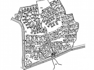 某小区道路规划全套图纸 居住区景观