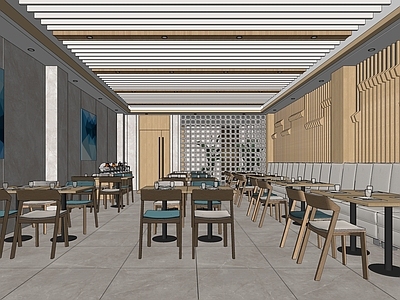 现代自助餐厅 椅