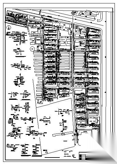 某大型小区室外给水施工图 市政给排水 给排水图