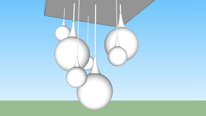 吊灯 草图大师模型