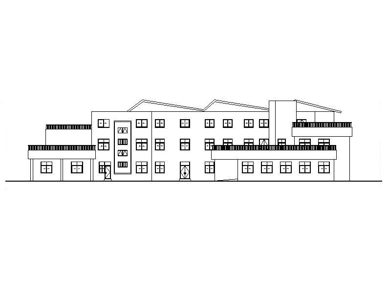 [浙江]三层框架结构坡屋顶幼儿园建筑施工图（含效果图）