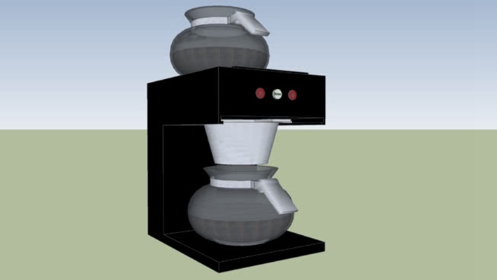 咖啡机 草图大师模型