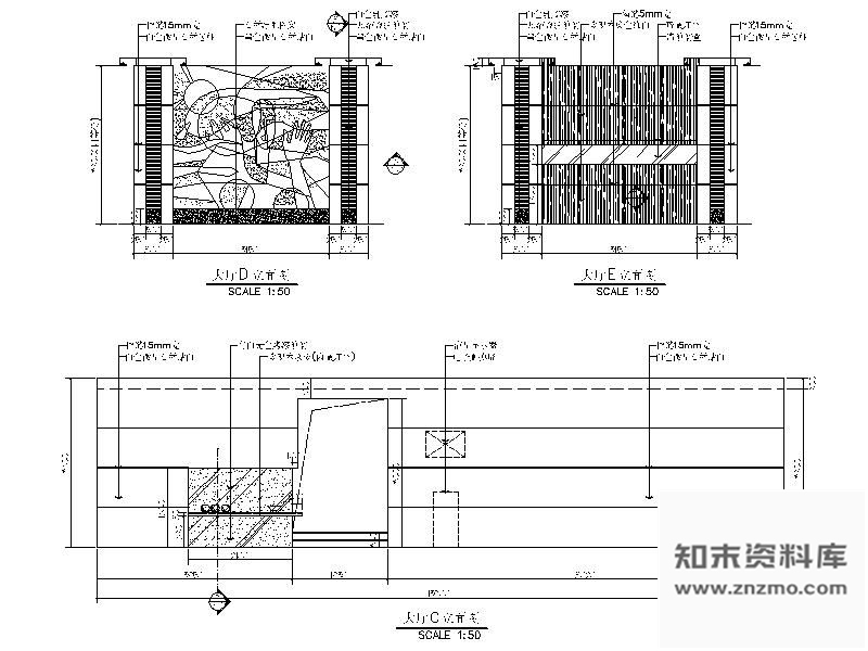 图块/节点大厅立面图