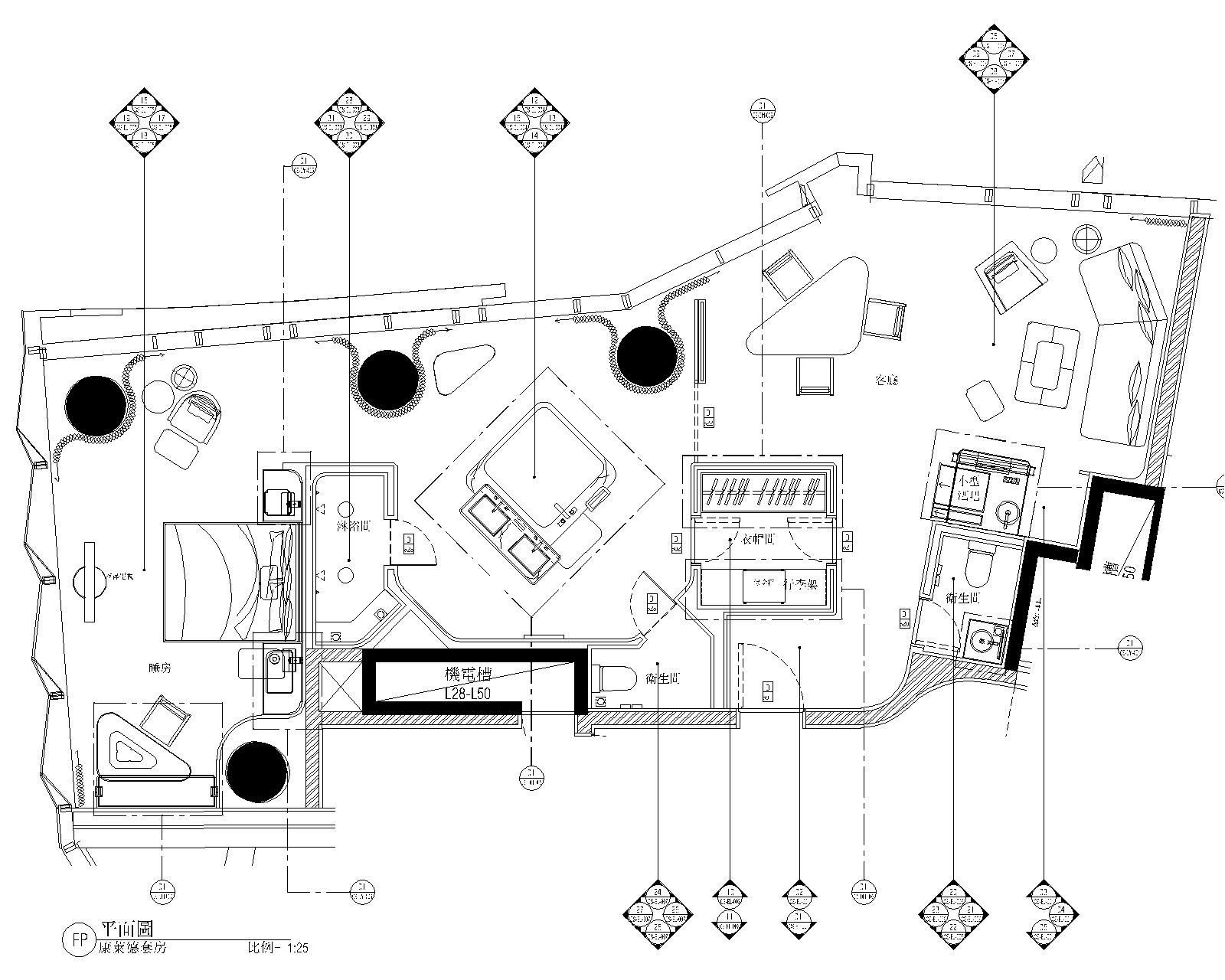 [浙江]杭州康莱德酒店全套施工图+效果图